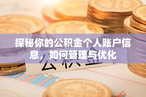 隆安探秘你的公积金个人账户信息，如何管理与优化