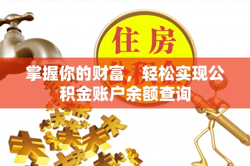 隆安掌握你的财富，轻松实现公积金账户余额查询
