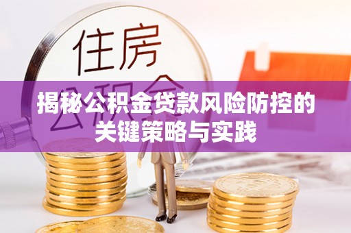 隆安揭秘公积金贷款风险防控的关键策略与实践