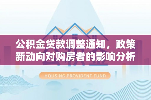 隆安公积金贷款调整通知，政策新动向对购房者的影响分析