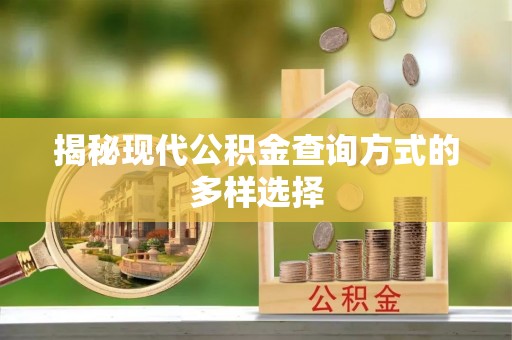 隆安揭秘现代公积金查询方式的多样选择
