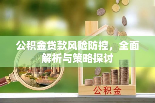 隆安公积金贷款风险防控，全面解析与策略探讨