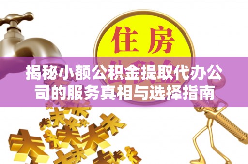 隆安揭秘小额公积金提取代办公司的服务真相与选择指南