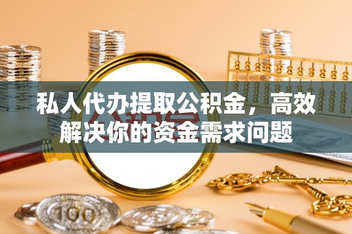 隆安私人代办提取公积金，高效解决你的资金需求问题