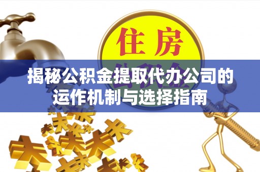隆安揭秘公积金提取代办公司的运作机制与选择指南