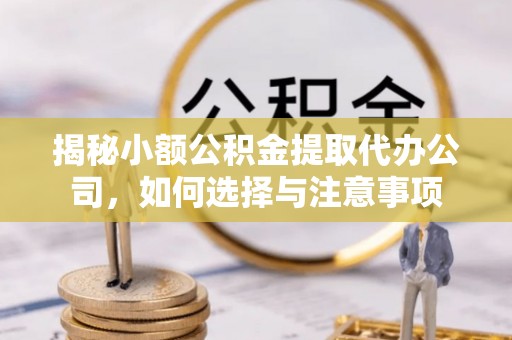隆安揭秘小额公积金提取代办公司，如何选择与注意事项