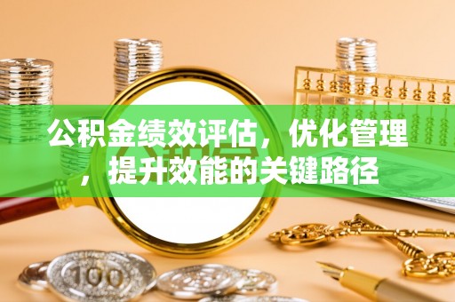 隆安公积金绩效评估，优化管理，提升效能的关键路径