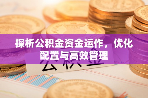 隆安探析公积金资金运作，优化配置与高效管理