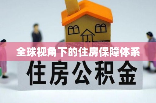 隆安全球视角下的住房保障体系